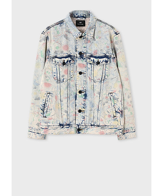 Bleach Denim Floral” デニムジャケット