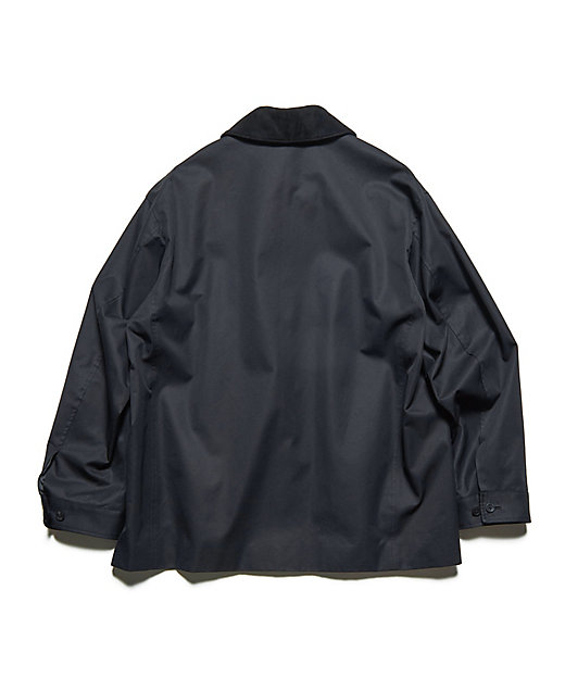 ブルゾン LEATHER COLLAR COVERALL SPNTー