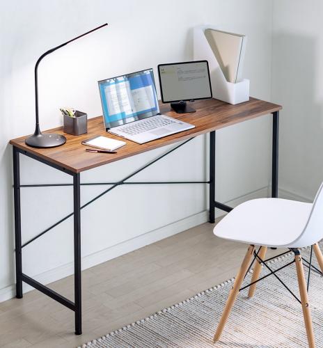 ワークデスク 幅120cm 奥行45cm 木目調 ブラウン 平机 100-DESKN012