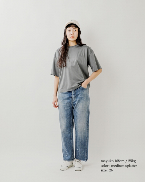 chimala チマラ セルビッチ デニム ワイド テーパード カット パンツ