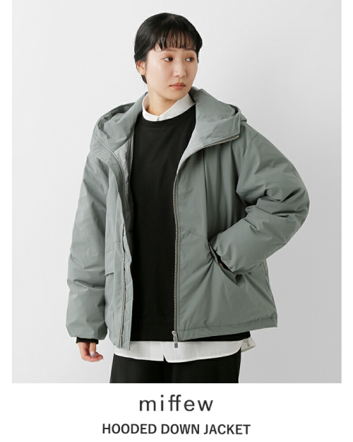 miffew ミフュー フーデット ダウン ジャケット “HOODED DOWN JACKET