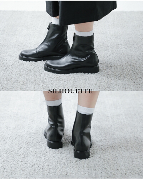 BEAUTIFUL SHOES ビューティフルシューズ キップレザー フロントジップ