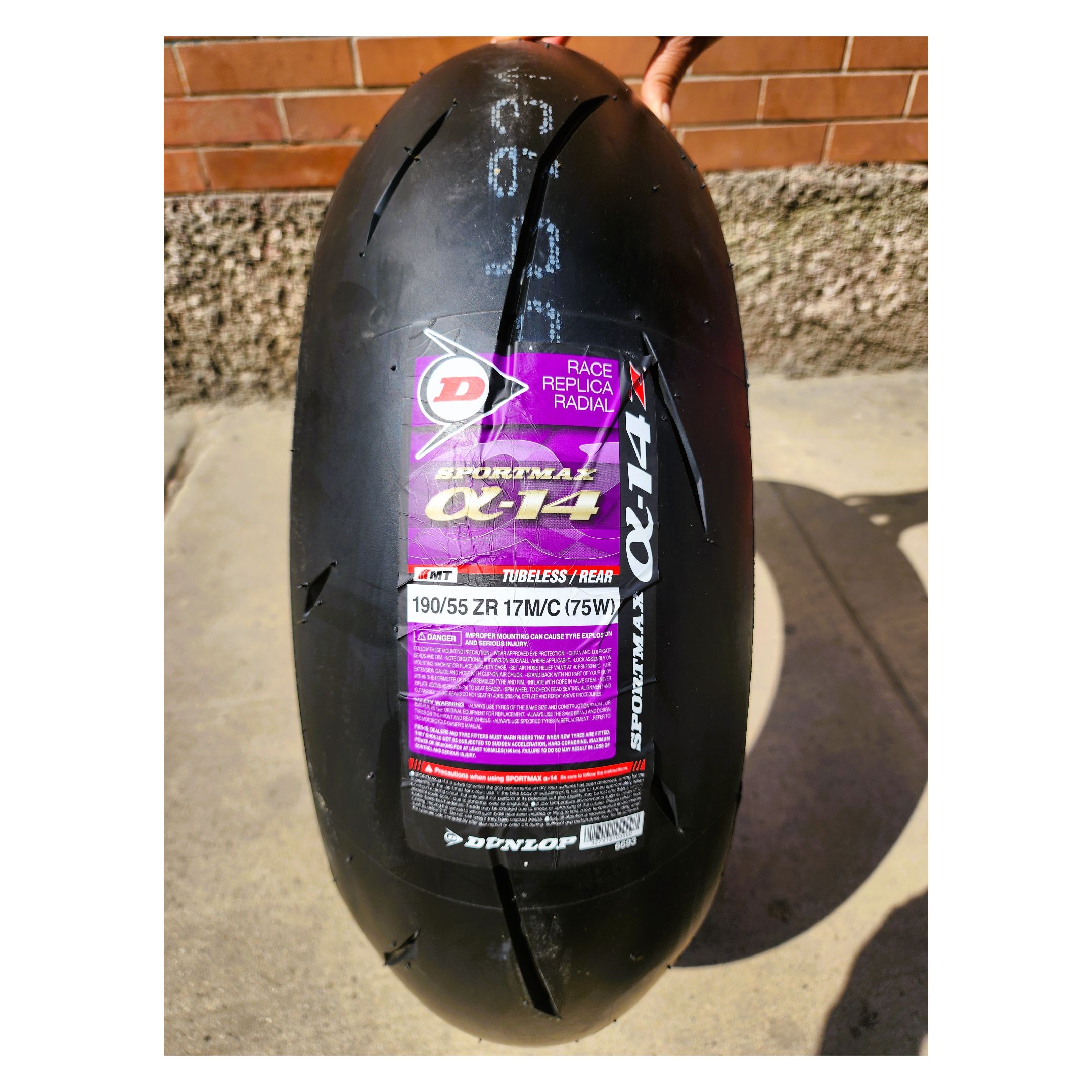 LLANTA | 190/55-17 ZR | ALPHA 14 DUNLOP SPORTMAX