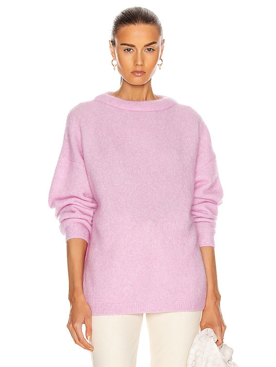 Acne Studios Dramatic Mohair Sweater in Bubblegum Pink | FWRD