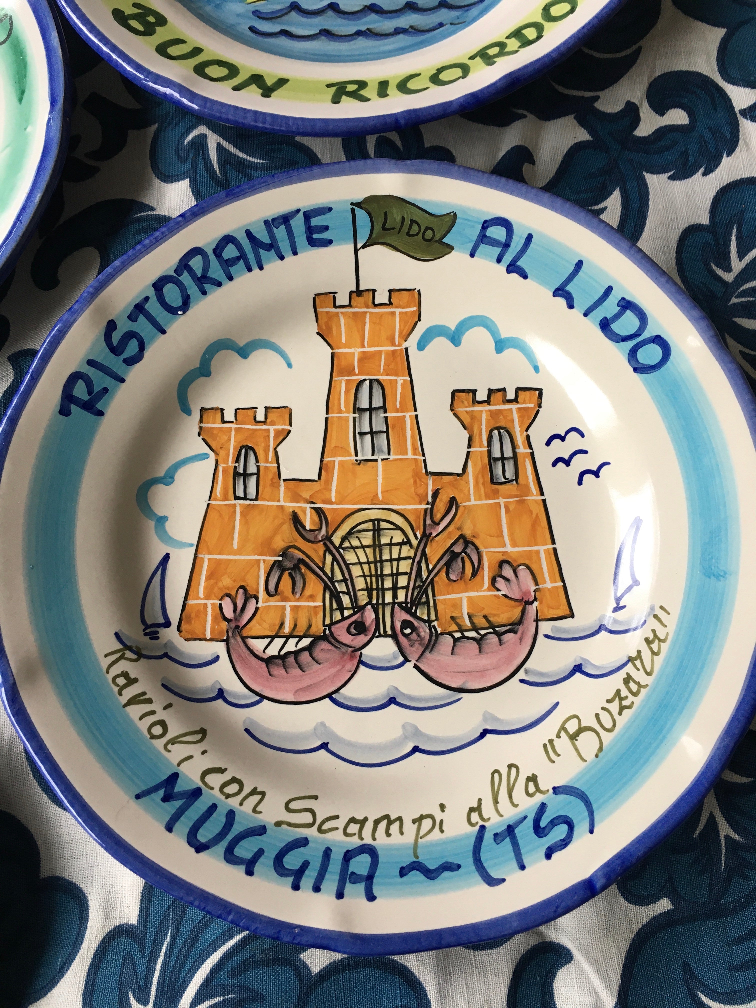 Buon Ricordo Vintage Italian Restaurant Plates – Vietri Ceramics