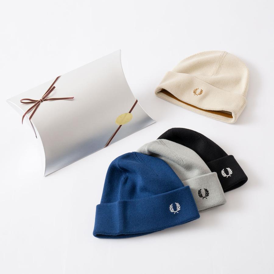 FRED PERRY（フレッドペリー） ニット帽 メリノ ウール ビーニー C9160