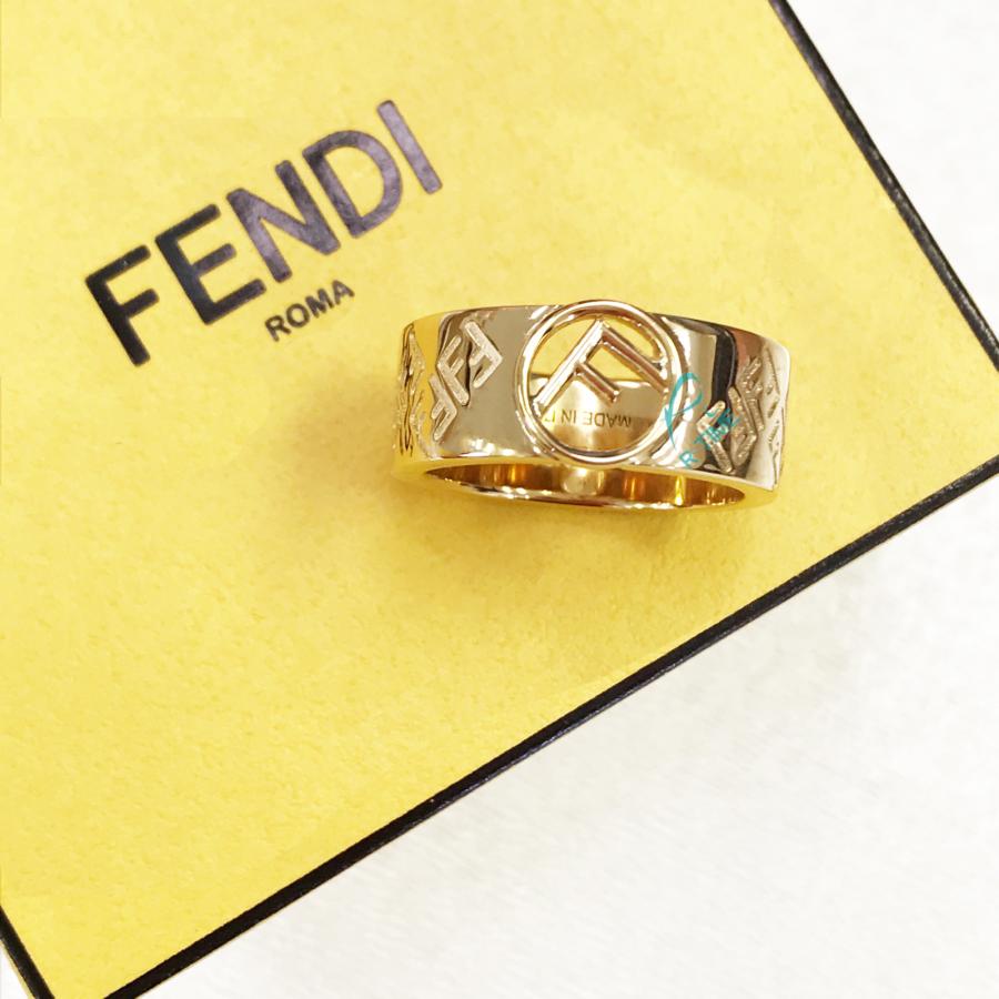 FENDI（フェンディ） FF リング ロゴ ゴールド 8AG796 8AG796A6FFF0CFK