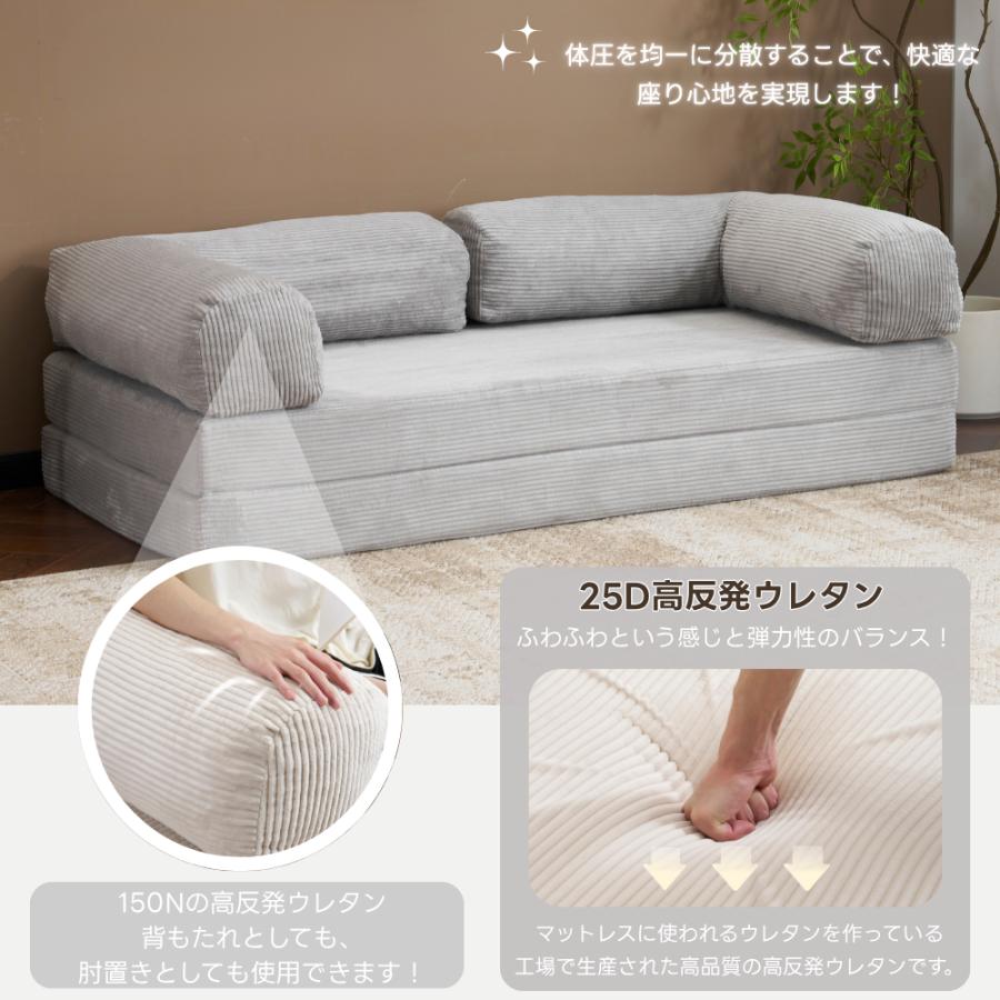 BTM 【爆買WEEK+5%〜3/1まで】ソファベッド 完成品 組立て不要 二人
