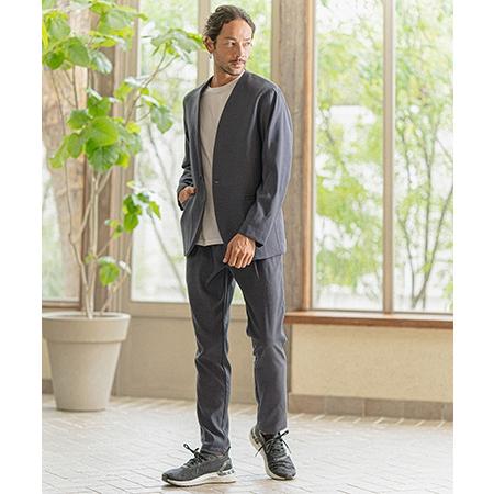 CAMBIO（カンビオ） 【】ストレッチノーカラージャケット : CAMBIO