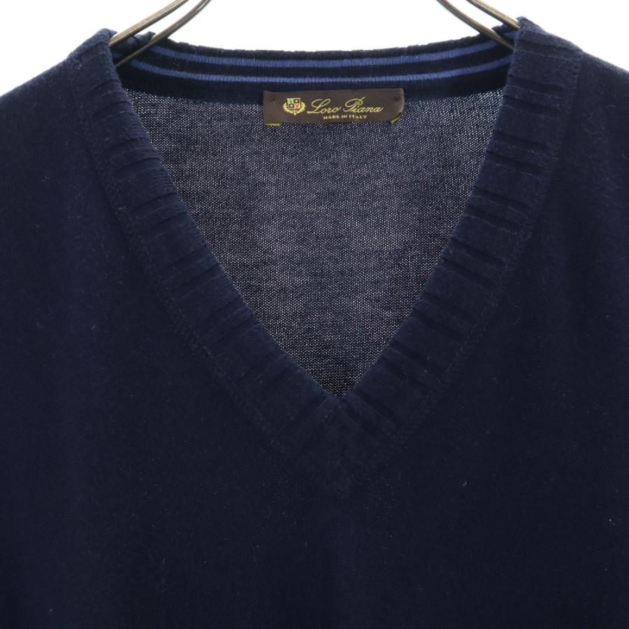 Loro Piana（ロロピアーナ） イタリア製 長袖 Vネック セーター 50
