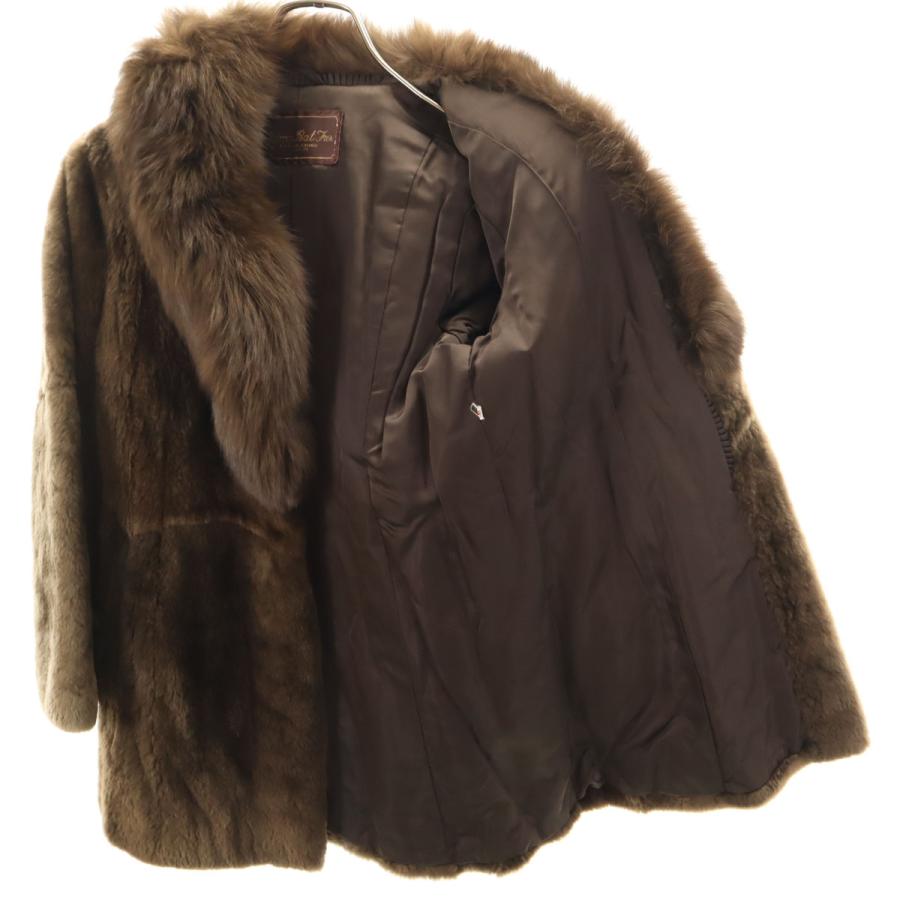 美品 Moon Bat Fur ムーンバットファー 毛皮コート 9 ブラウン