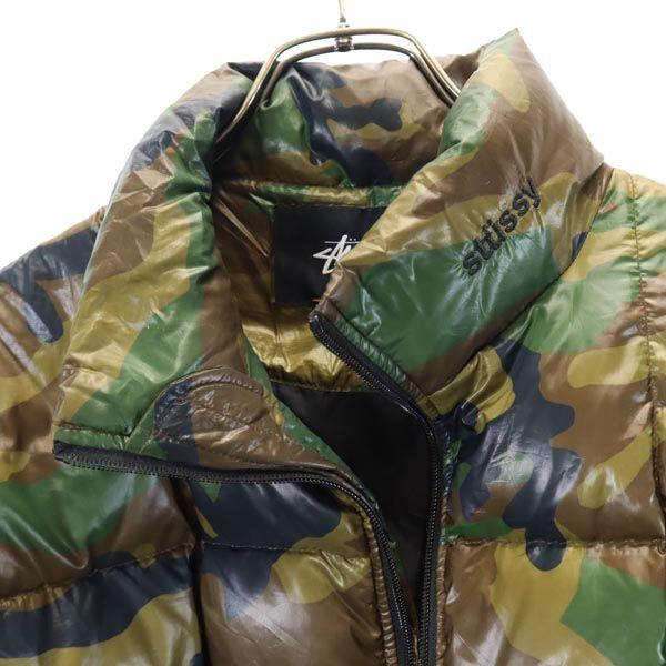 STUSSY（ステューシー） 迷彩柄 ダウンジャケット M カーキ系 メンズ