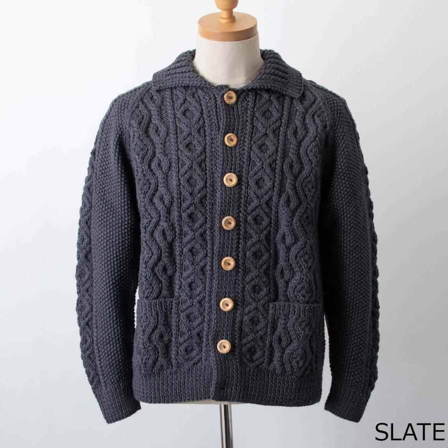 INVERALLAN（インバーアラン） 長袖ニットカーディガン ARAN LUMBER