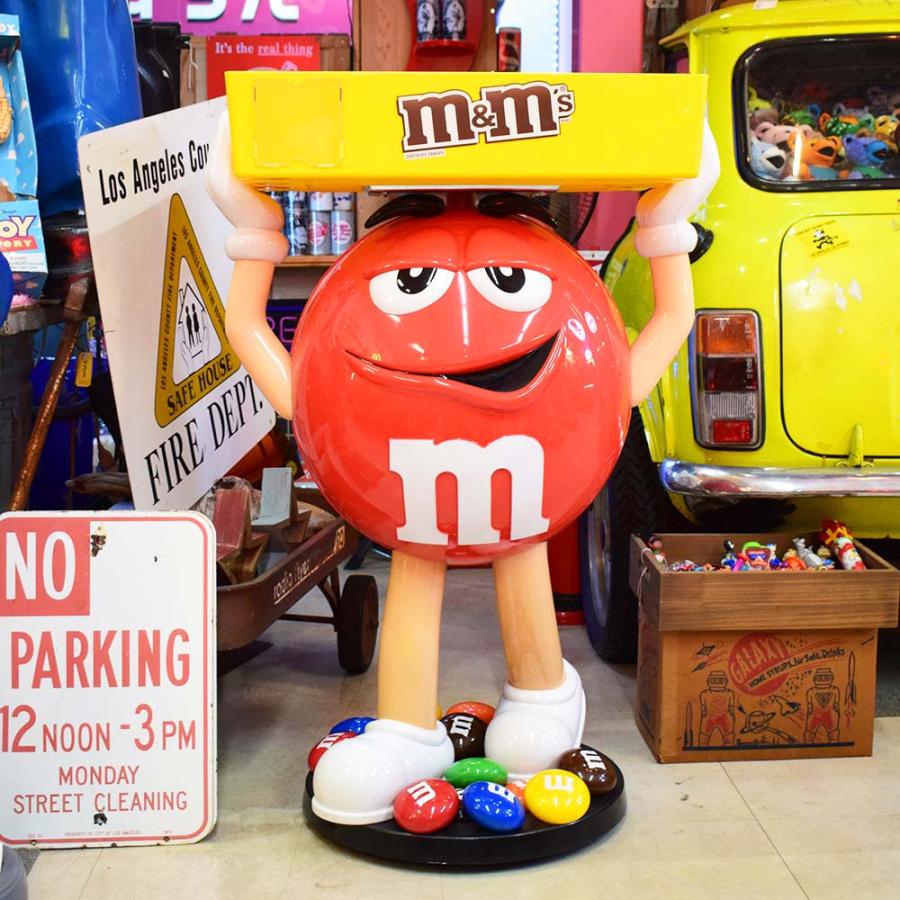 m&m's エムアンドエムズ ディスプレイ [レッド] / キャスター付き