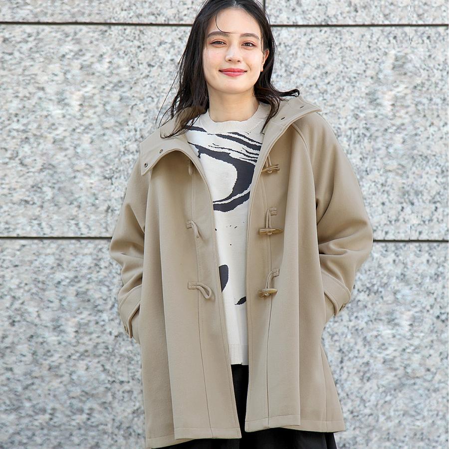 フード付きミドル丈ダッフルコート : TEANY - 通販 - Yahoo!ショッピング
