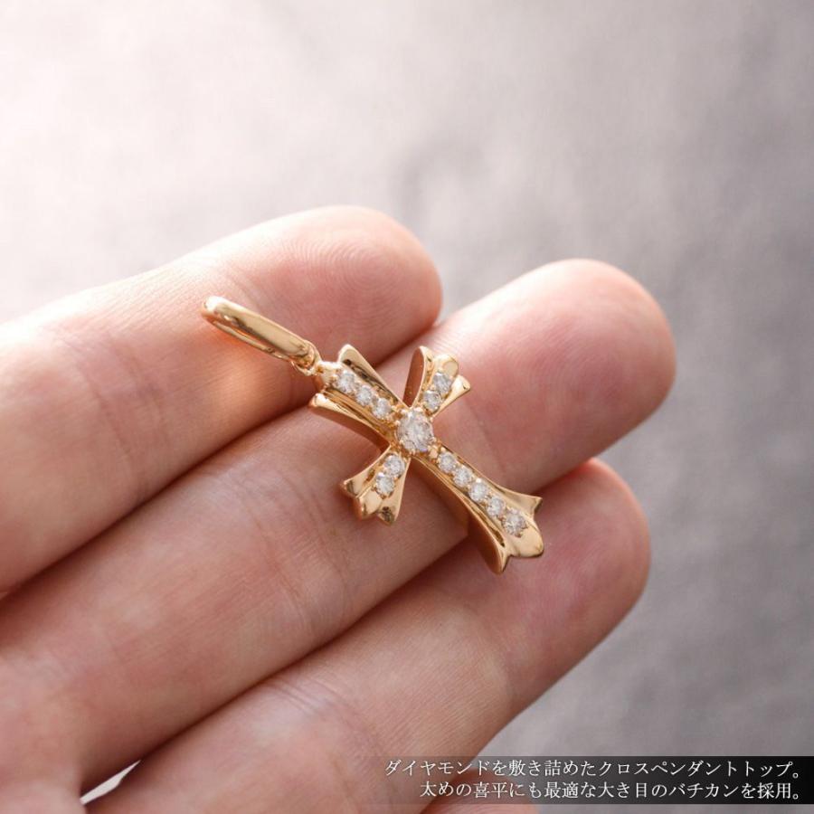 ペンダントトップ メンズ 18金 K18PG ダイヤモンド メンズペンダント