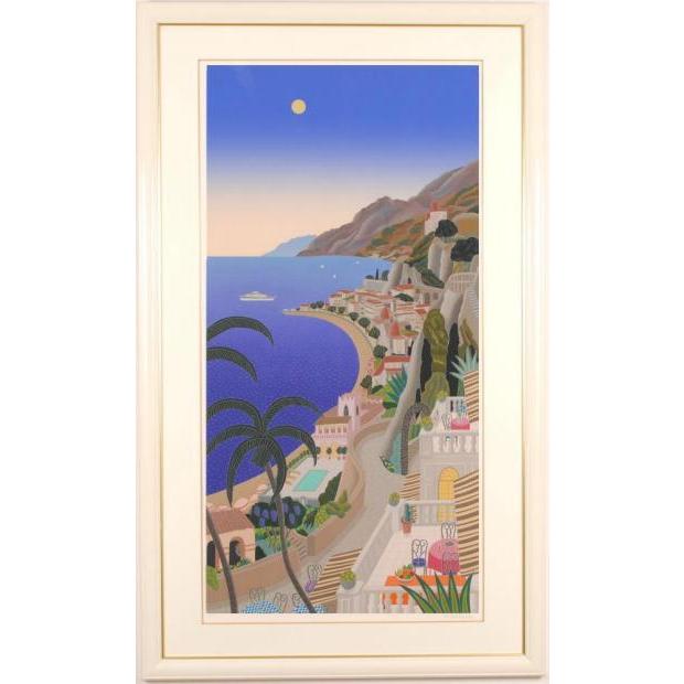 トーマス・マックナイト リヴィエラコースト海 絵画 風景画 イタリア