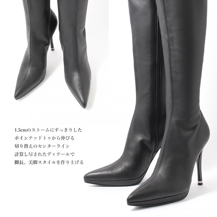 COMEX（コメックス） ニーハイブーツ フルジップ ライブブーツ ポイン