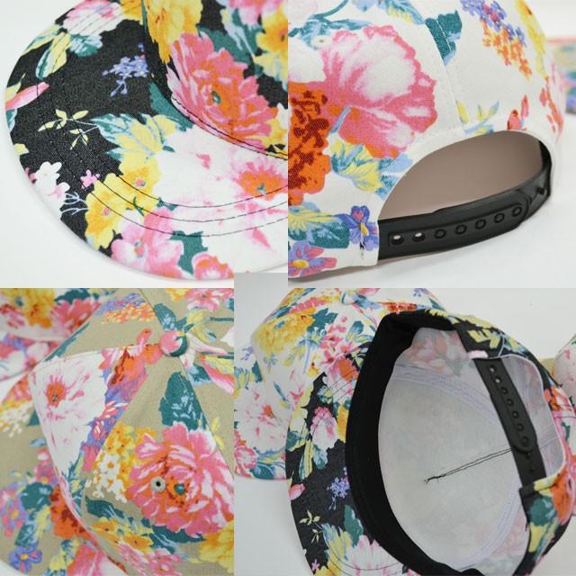キャップ レディース 帽子 花柄 フラット B-キャップ cap フラワー