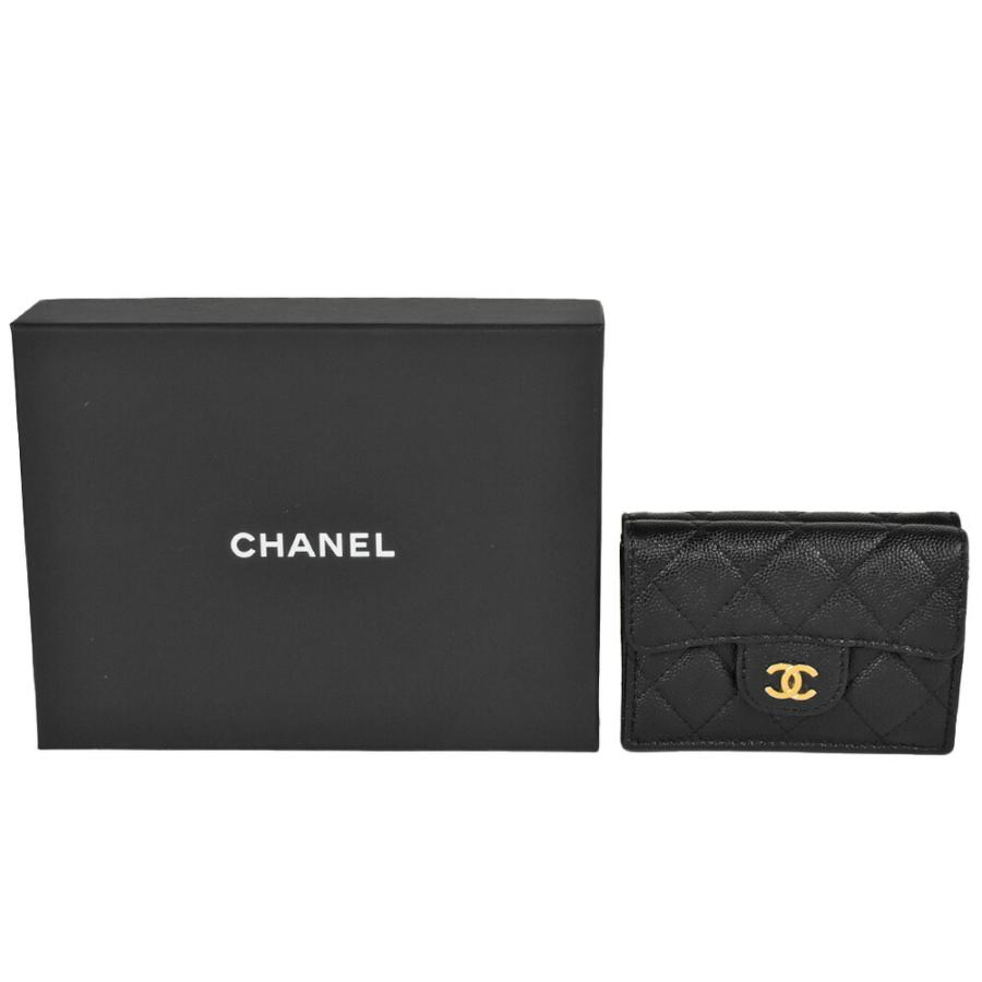 CHANEL（シャネル） マトラッセ ココマーク 小銭入付 Wホック 三つ折り