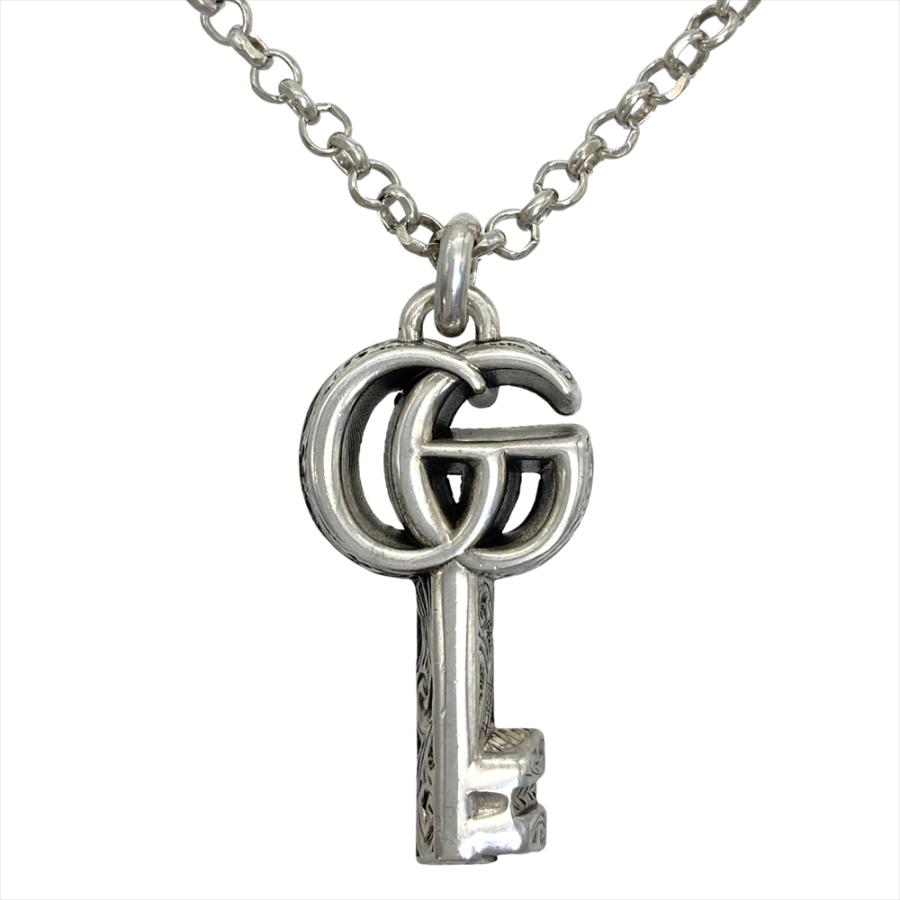 GUCCI（グッチ） ダブルG キーモチーフ ネックレス SV925 15.2g