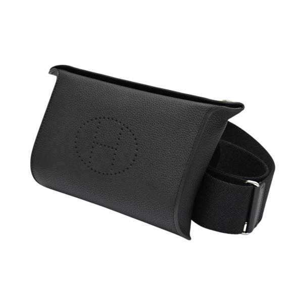 HERMES（エルメス） ヴィドポッシュ トゴ ブラック シルバー金具 W刻印