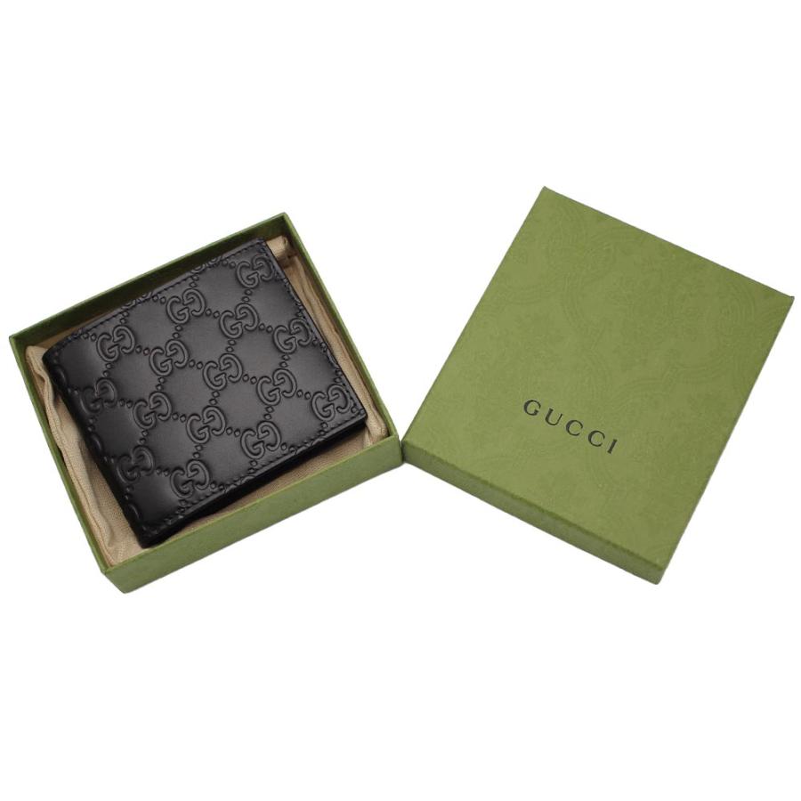 GUCCI（グッチ） GUCCI 779836 CWC1N 1000 二つ折り財布 ブラック