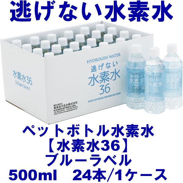 奥長良川名水 水素水36ブルーラベル500ml（1ケース24本入り