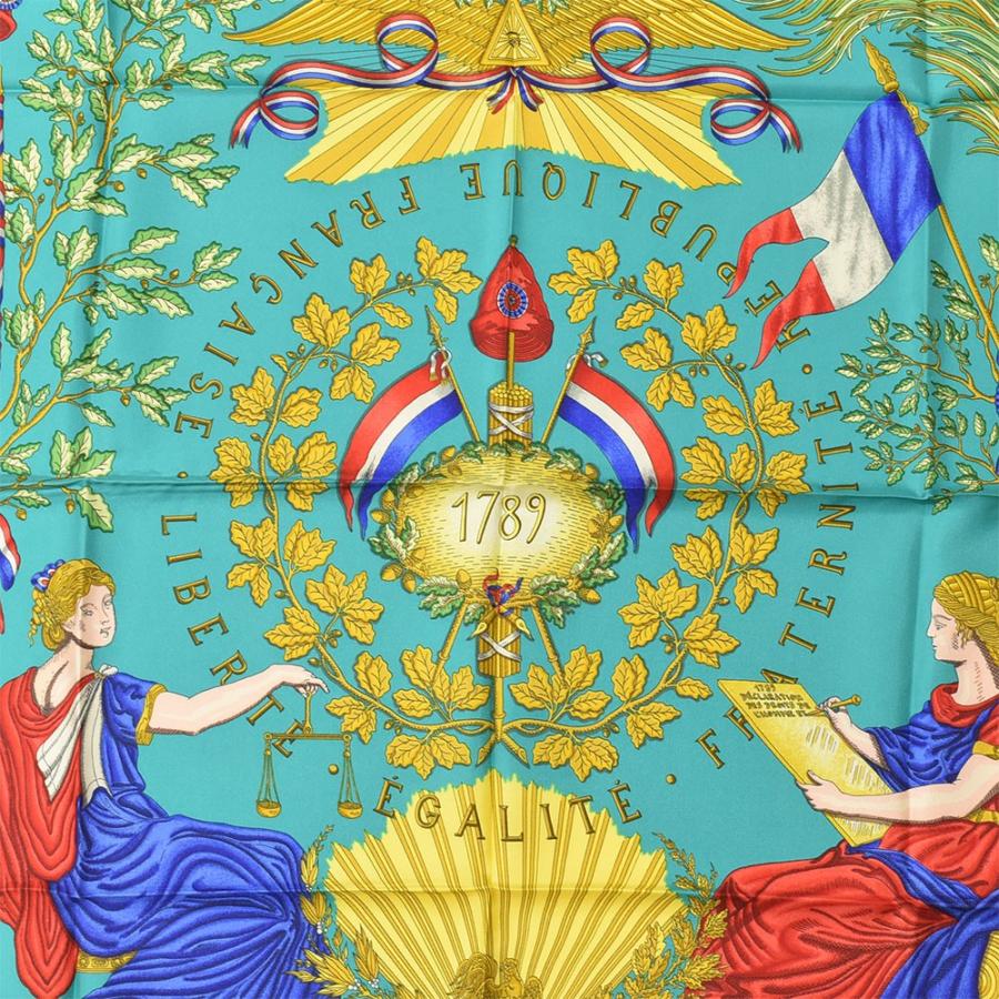 HERMES（エルメス） カレ90 スカーフ LIBERTE EGALITE FRATERNITE