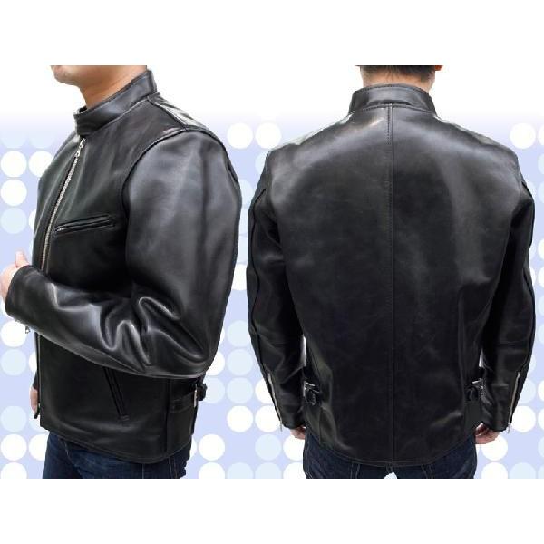 レザージャケット 革ジャン メンズ ライダースジャケット 本革 馬革