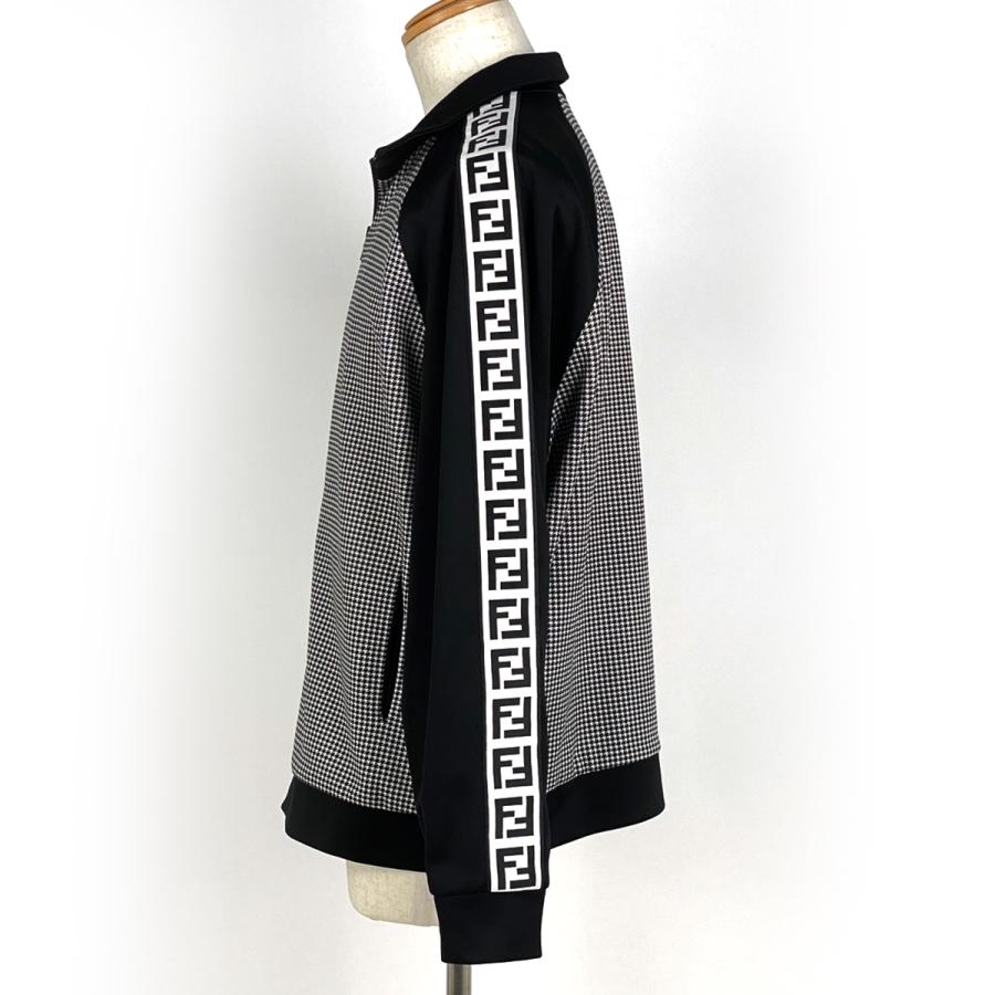 FENDI（フェンディ） ロゴ ジップアップ ブルゾン 千鳥格子 ズッカ FF