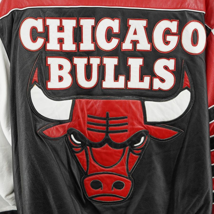 値下げ】Jeff Hamilton Chicago Bulls Leather Jacket シカゴブルズ