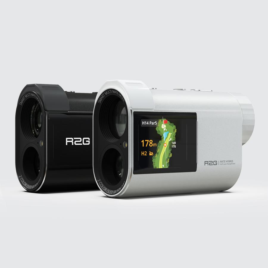 R2G レーザー距離計 MATE HYBRID ホワイト ゴルフ レーザー 距離 計測