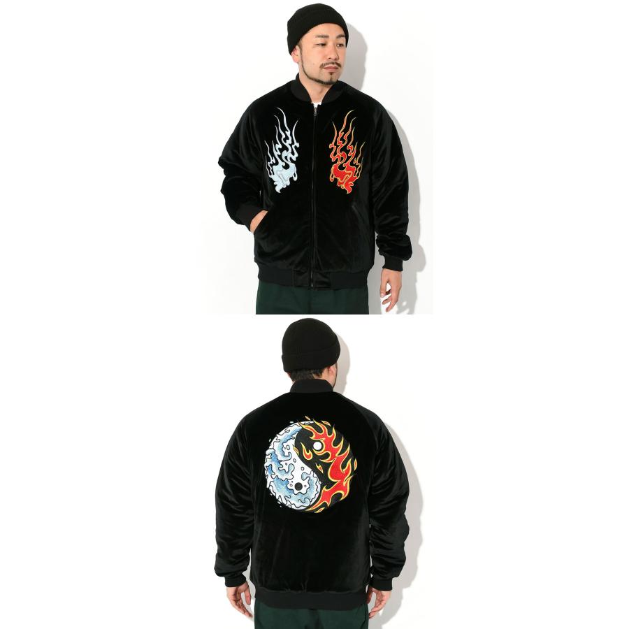 HUF（ハフ） ジャケット メンズ ディストラクティブ スカジャン