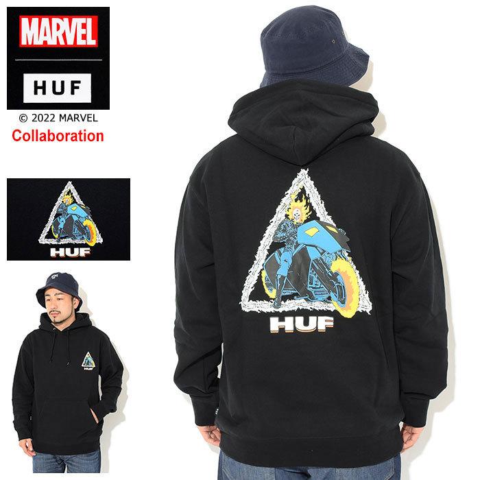 HUF（ハフ） パーカー プルオーバー メンズ マーベル ゴーストライダー