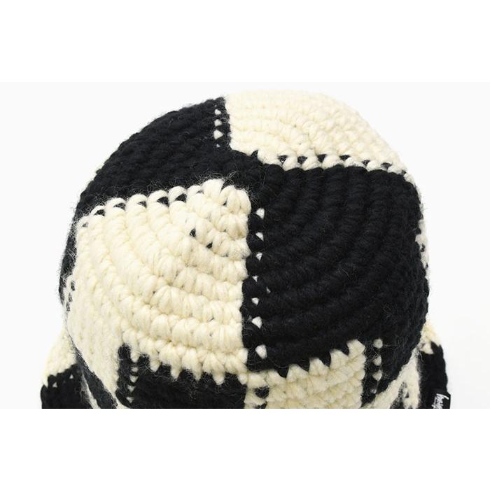 STUSSY（ステューシー） バケット ハット STUSSY Checker Knit Bucket
