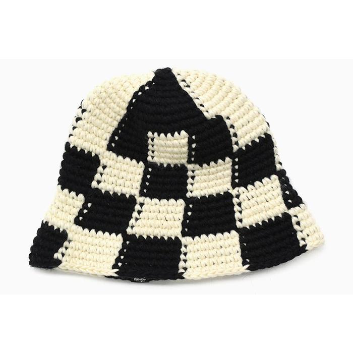 STUSSY（ステューシー） バケット ハット STUSSY Checker Knit Bucket