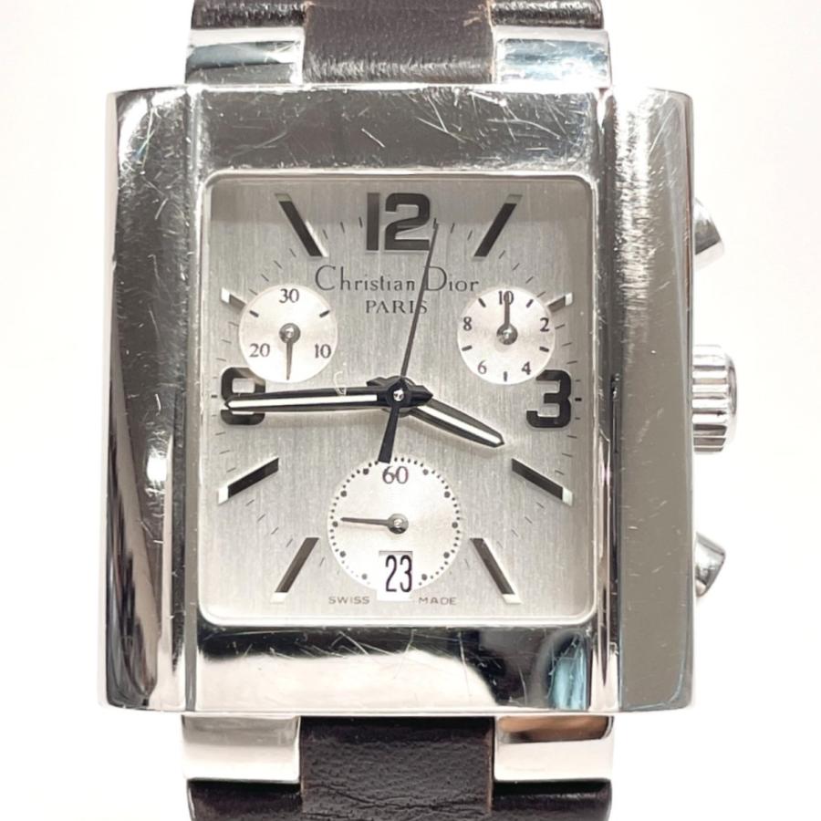 ディオール Dior 腕時計 D81-100 ステンレススチール/レザー シルバー