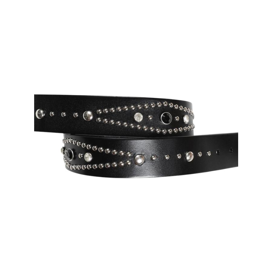 JieDa（ジエダ） JieDa WIDE STUDS BELT BLACK / 2026SS スタッズ