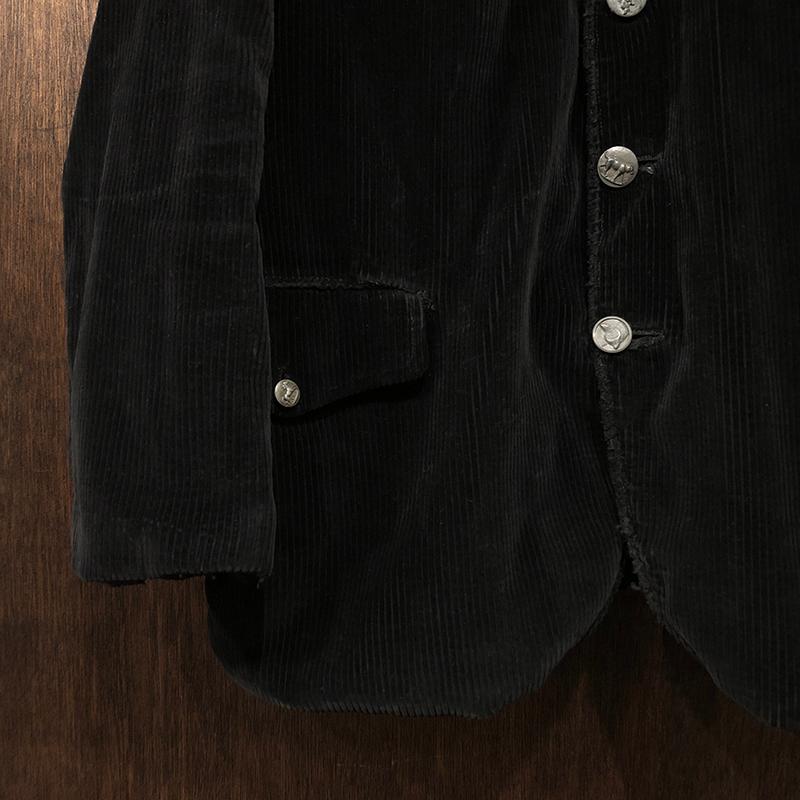 French d'Amiens Heavy Corduroy Hunting Jacket Black フレンチ