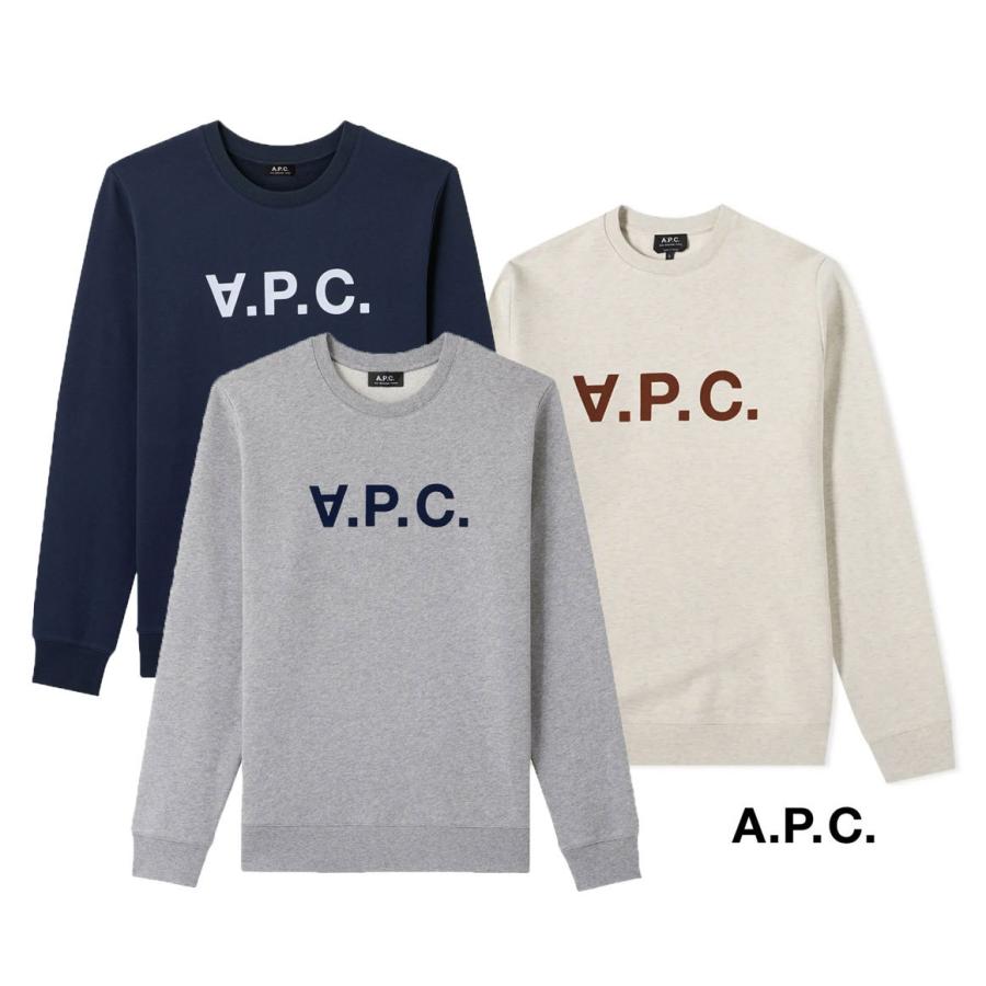 A.P.C.（アーペーセー） ロゴスウェットトレーナー メンズ フロッキー