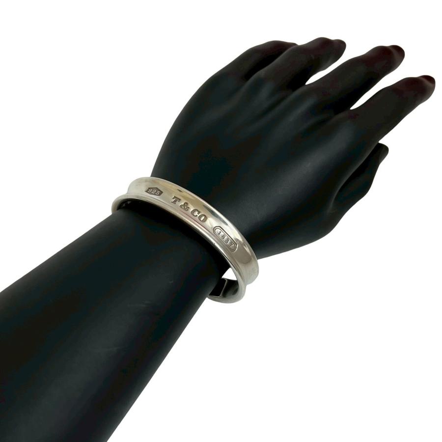 TIFFANY&Co.（ティファニー） 極 美品 箱付 1837 ナローバングル ロゴ
