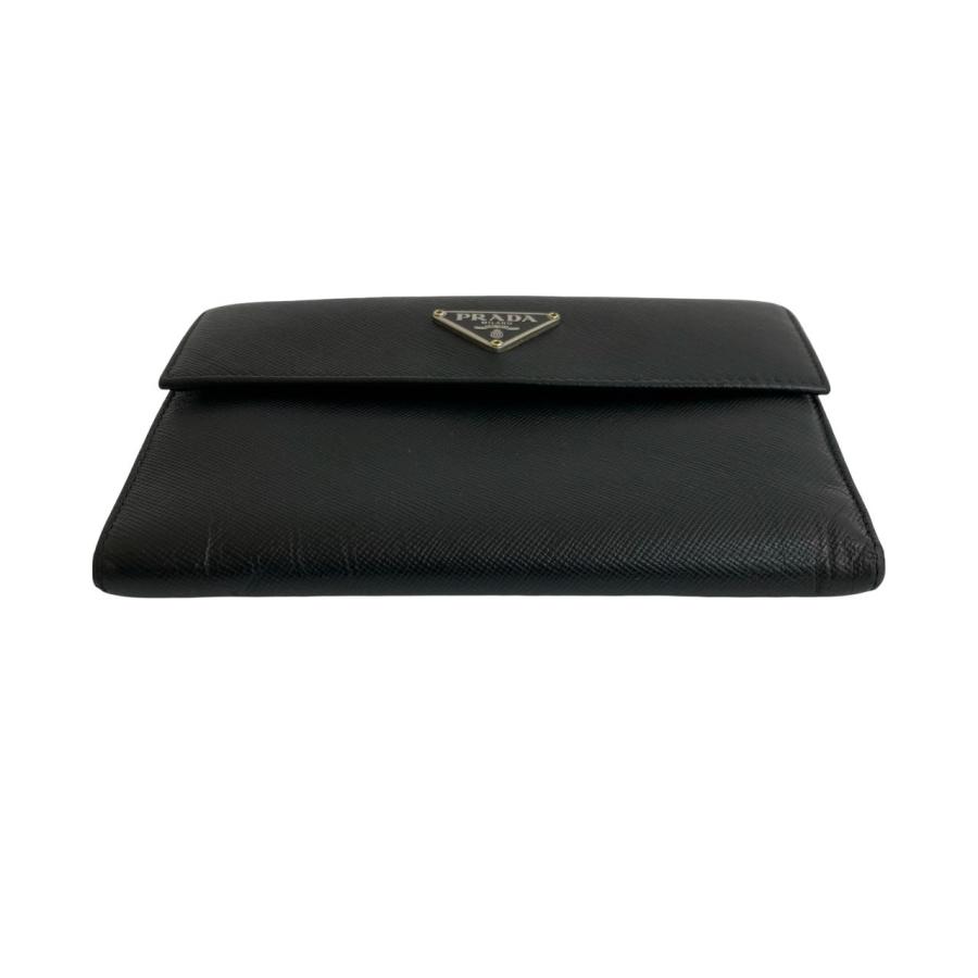 PRADA（プラダ） 極 美品 三角ロゴ 金具 サフィアーノ レザー 本革 三