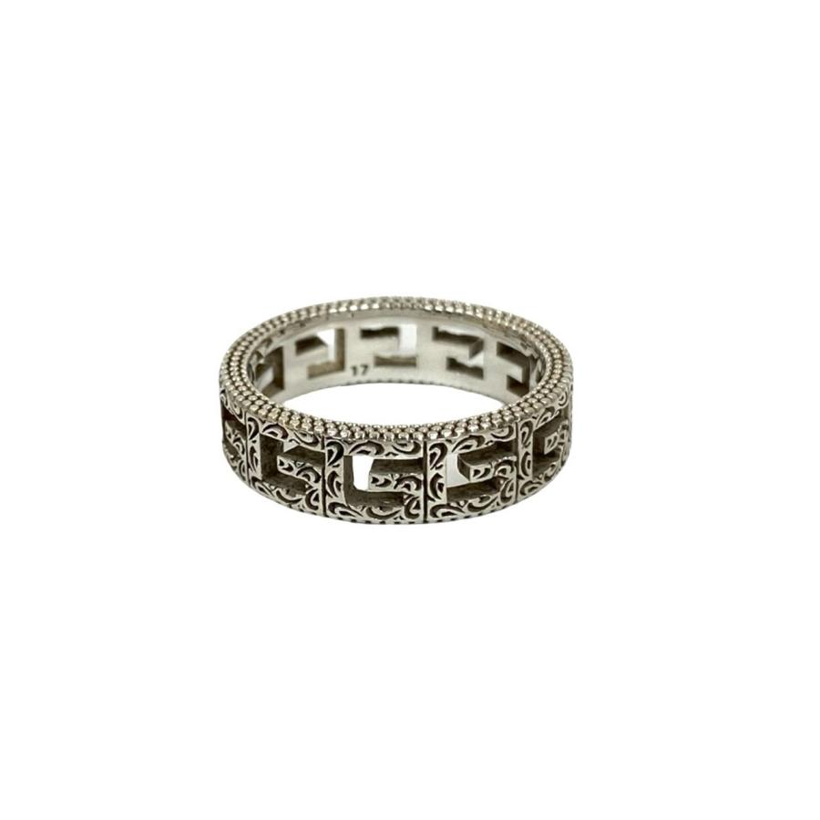 GUCCI（グッチ） 極 美品 スクエアG アラベスク シルバー925 リング