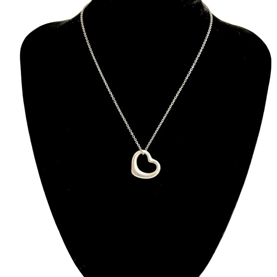 TIFFANY&Co.（ティファニー） 極 美品 オープンハート ネックレス