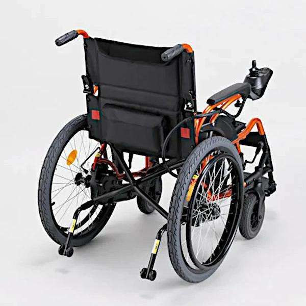マキテック 電動車椅子 車椅子 自走式 背折れ 折りたたみ e-Economy
