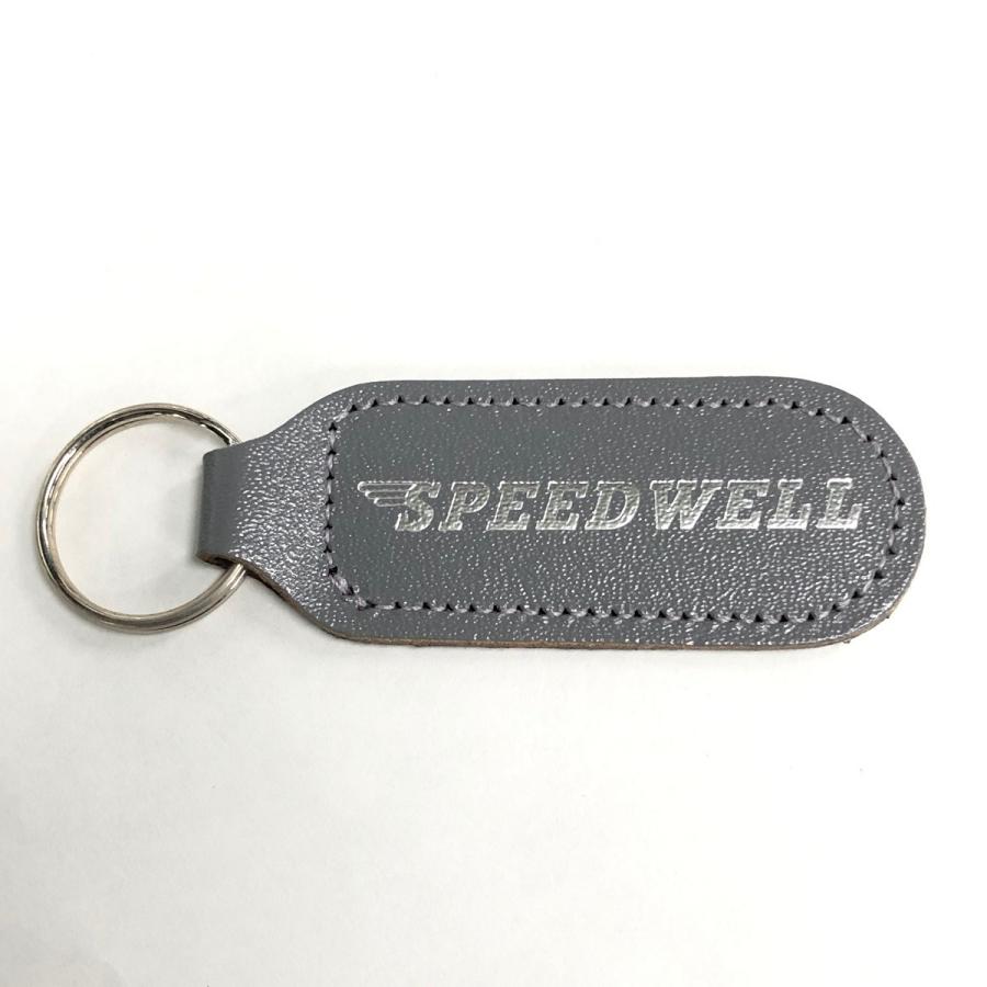 スピードウェルレザーキーホルダー・グレー : ミニマルヤマ - 通販