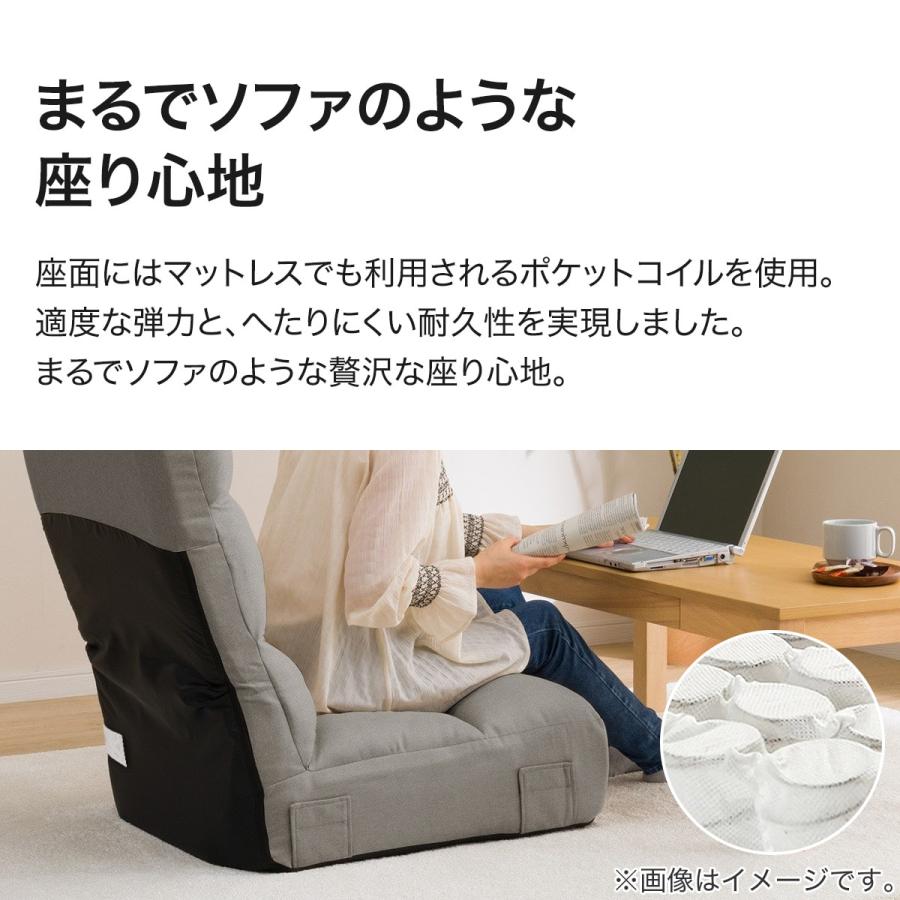 ニトリ（NITORI） つながるハイバックポケットコイル座椅子 ローソファ