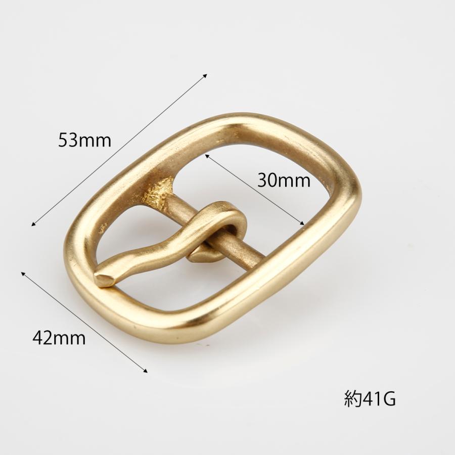 senwa 真鍮製 ベルトバックル ブラスピン式 巾30mm ゴールド