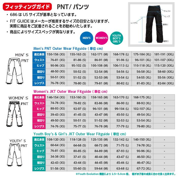 686（シックスエイトシックス） 日本正規品 22-23 スノーボード ウェア